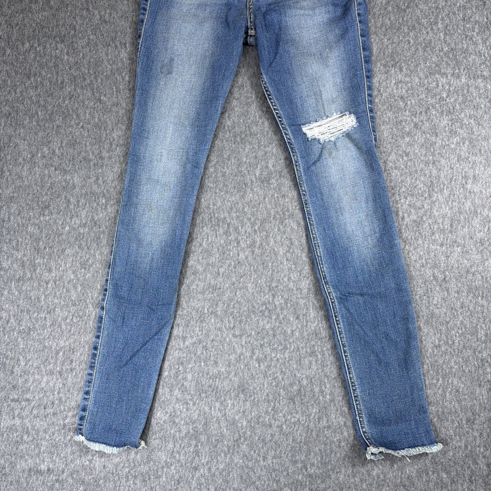 Hollister Jeans Juniors Womens 1 R 25x28 Super Skinny Blue Denim High Rise - Picture 3 of 12